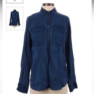 J. Crew Long Sleeved Chambray Button Up Shirt